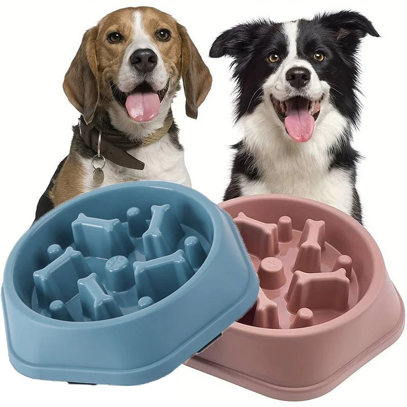 Slow Feeder Dog Bowl – Anti-Choking Puzzle Feeder for Small & Medium Dogs