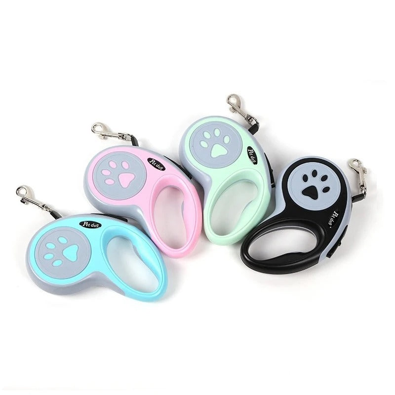 Automatic Retractable Dog Leash – Durable Nylon 3m/5m Extendable Lead