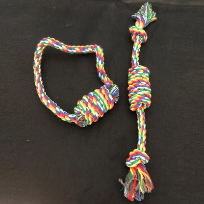 Durable Knot Rope Chew Toy Set – Teething & Training for Dogs