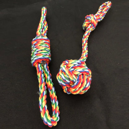 Durable Knot Rope Chew Toy Set – Teething & Training for Dogs