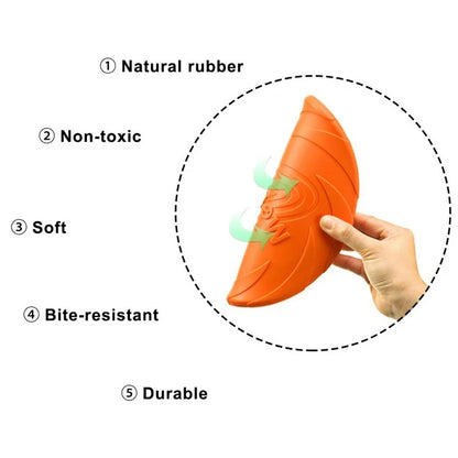 Bite Resistant Flying Disc Dog Toy – Durable Frisbee for Training & Play
