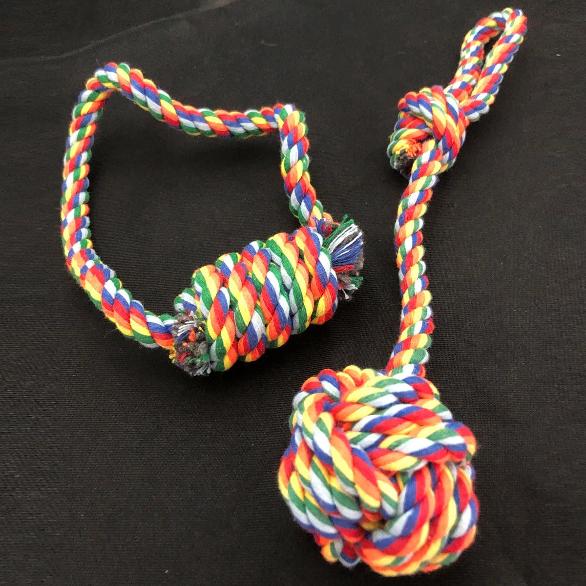 Durable Knot Rope Chew Toy Set – Teething & Training for Dogs