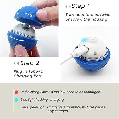 Automatic Moving Dog Ball – USB Rechargeable Interactive Toy for Endless Play